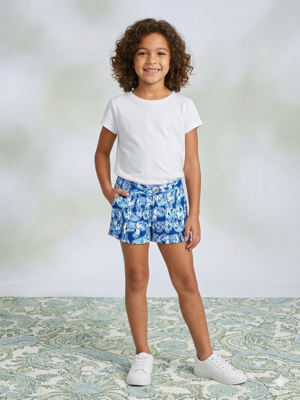 Lilly Pulitzer Shorts 8 Lets Get Trunky pattern